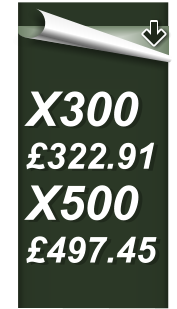 X300 £322.91 X500 £497.45